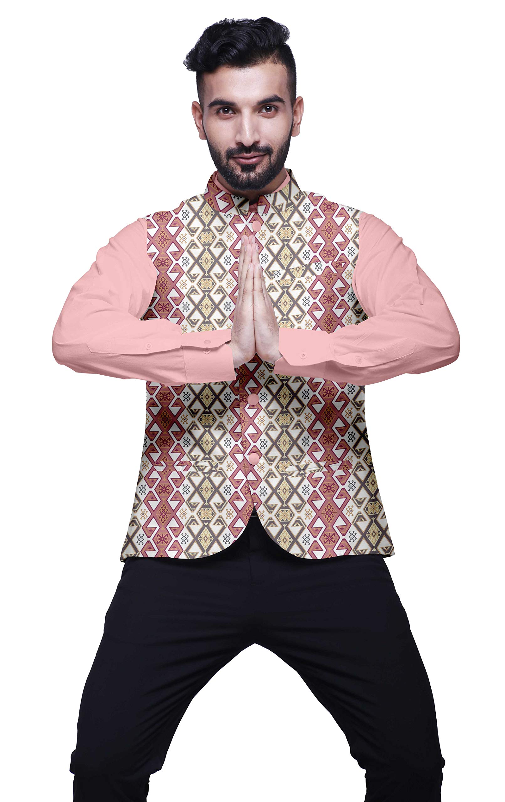 Atasi Men's Printed Casual Jacket - Stylish Party Wear & Elegant Wedding Blazer for Formal Occasions | Perfect for Weddings, Parties & Special Events