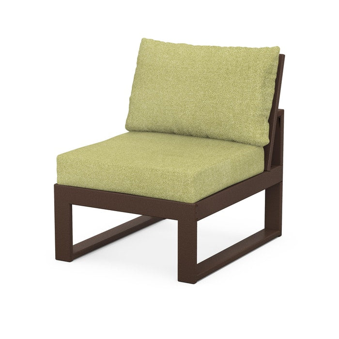 POLYWOOD Modular Armless Chair - Durable Outdoor & Indoor Seating for Patio, Deck, Poolside, and Garden - Weather-Resistant & Easy to Clean