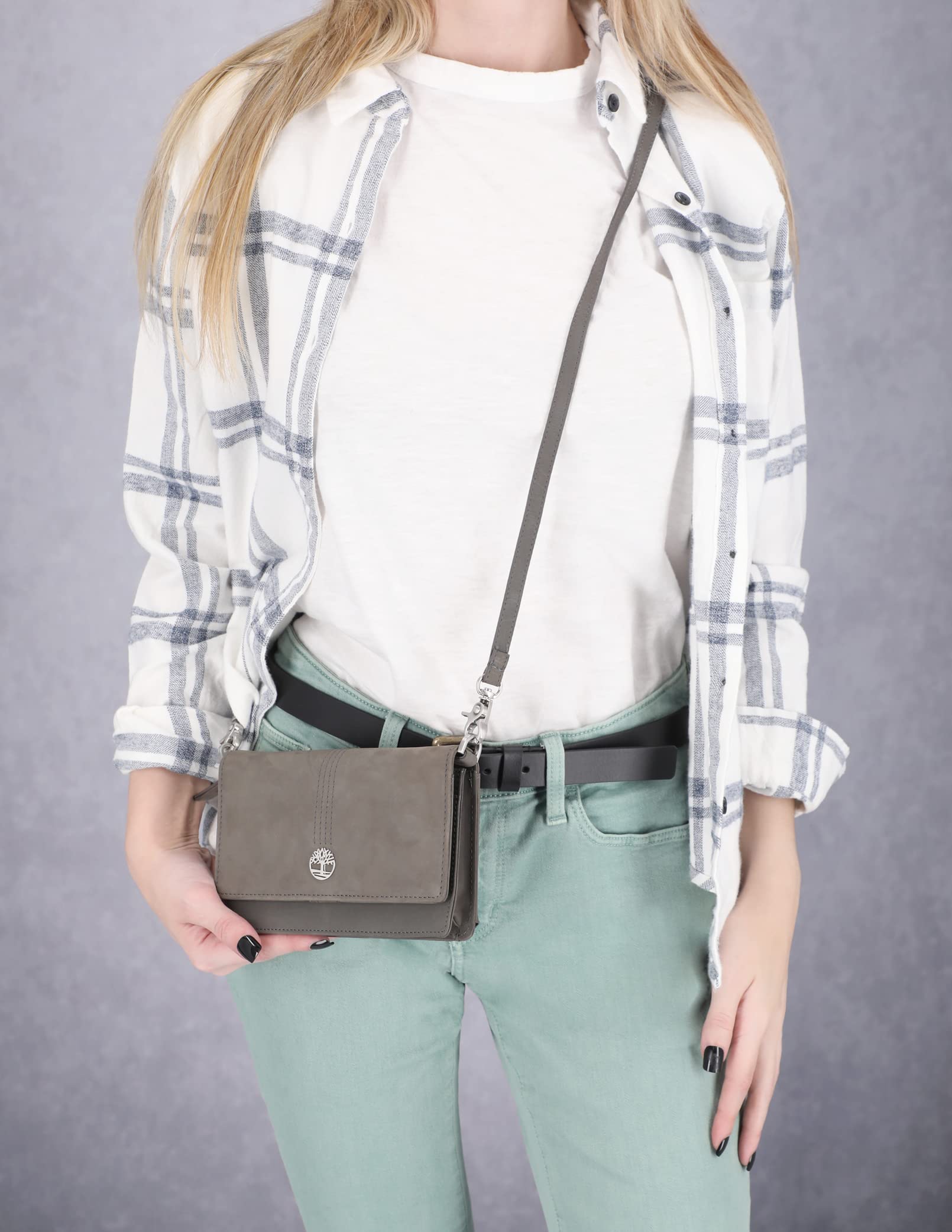 Timberland RFID Blocking Leather Crossbody Bag & Wallet for Men & Women - Secure Travel, Commuting & Everyday Use