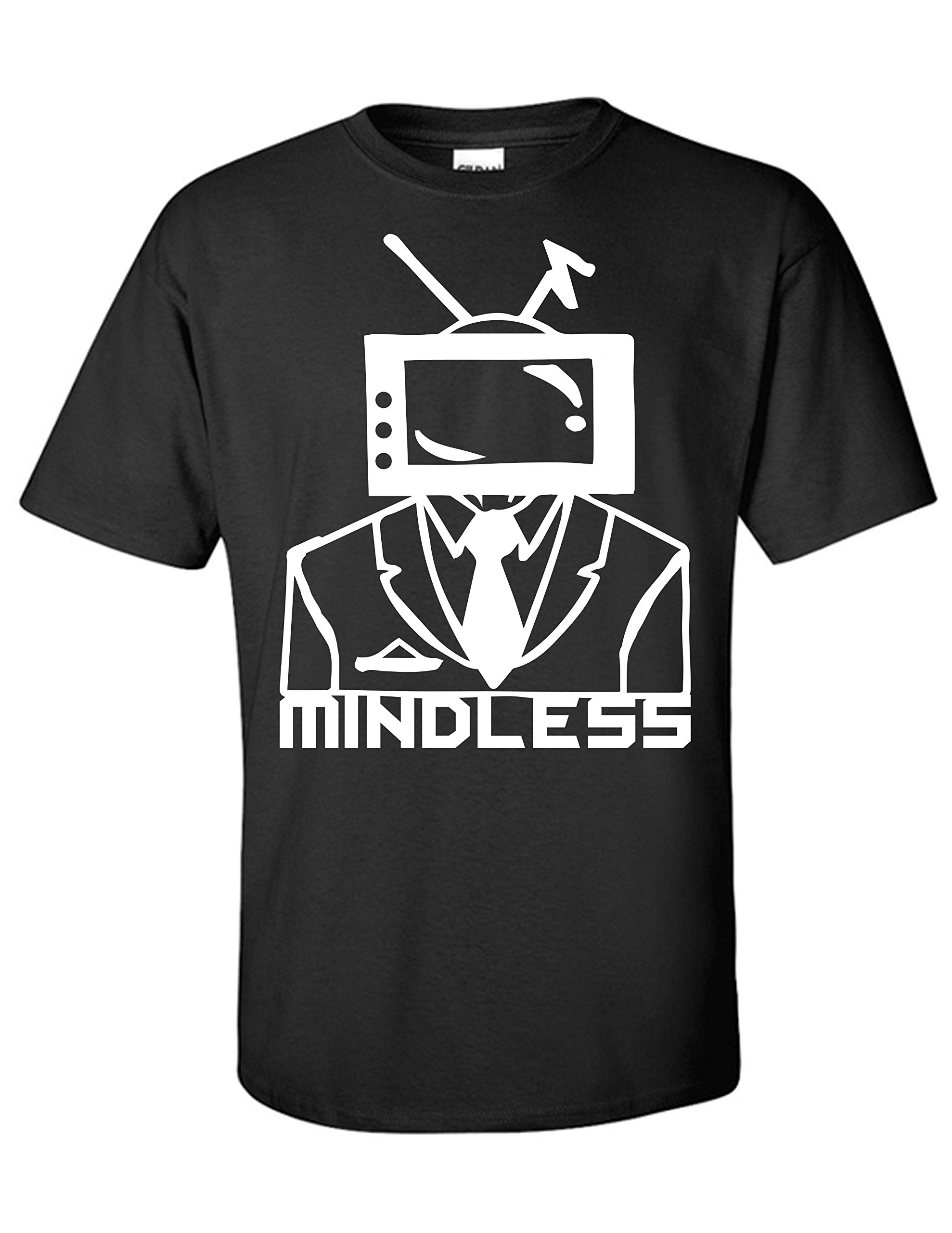 STUFF WITH ATTITUDE Mindless Black Graphic T-Shirt - Cool Casual Tee for Men & Women | Perfect for Streetwear, Concerts, and Everyday Outfits