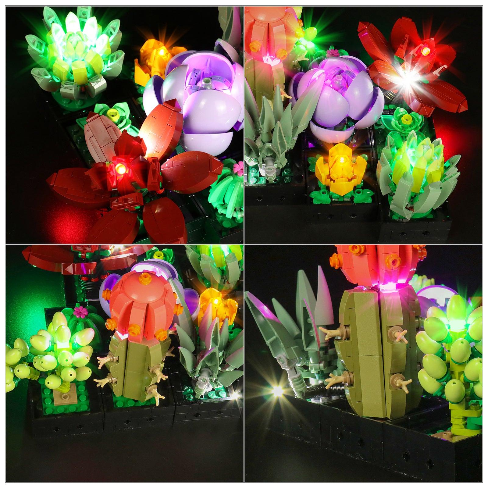 LEGO Ideas Succulents 10309 Light Kit - LED Lighting Set for LEGO Plant Decor Building Kit | Perfect for Home Office Desk Decor & Gift for LEGO Lovers