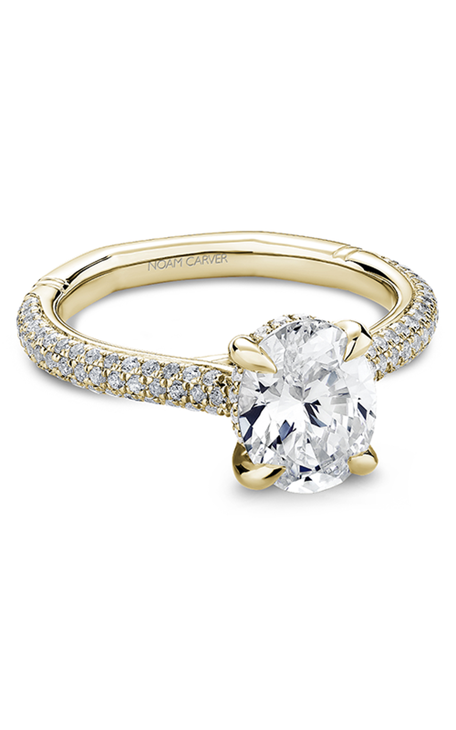 Noam Carver Atelier A034 02YA Diamond Engagement Ring - Elegant Solitaire Wedding Band for Women, Perfect Proposal Gift & Anniversary Jewelry