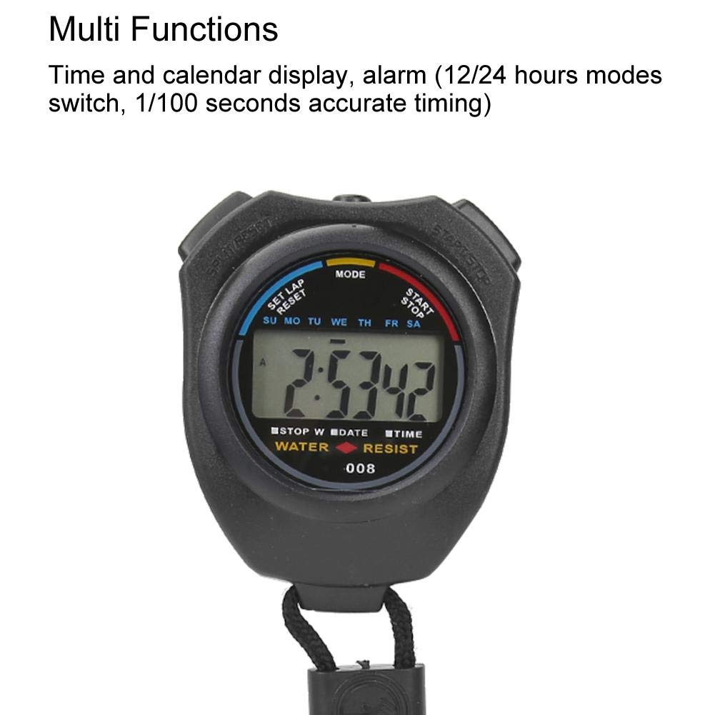 Digital Stopwatch for Sports - 2-Pack LCD Timer for Racing & Running