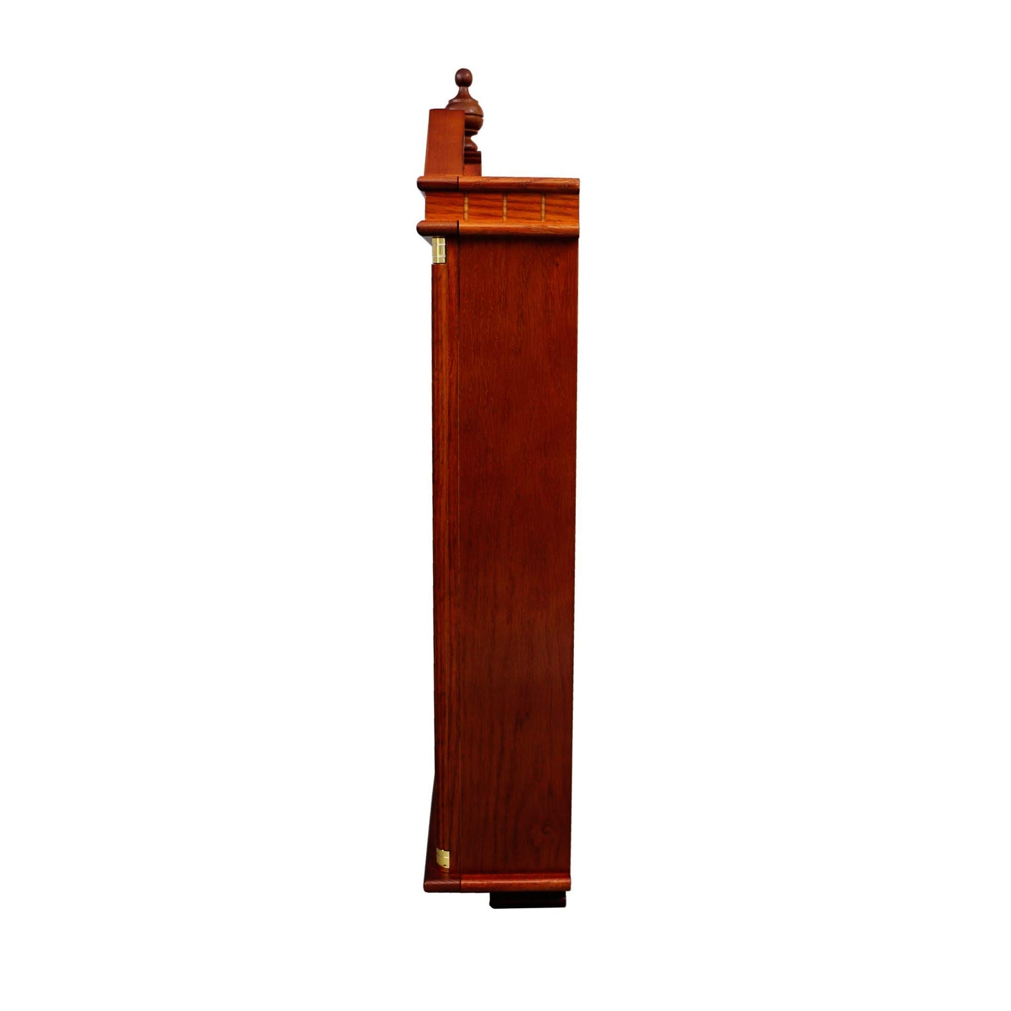 SEIKO Regal Oak Wall Clock with Pendulum - Elegant Quartz Pendulum Wall Clock for Living Room, Bedroom & Office Decor