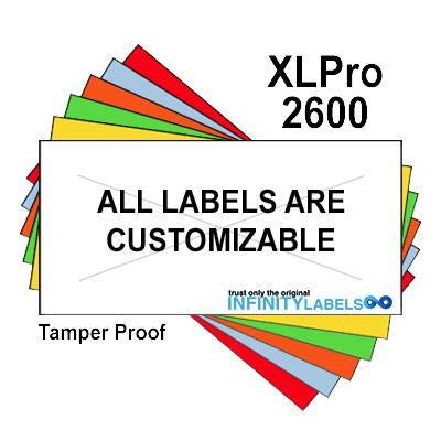 XLPro 2600 Compatible White General Purpose Labels - 216,000 Labels Full Case for XLPRO-26D, XLPRO-26E, 26EA Price Guns - Includes 12 Ink Rollers & Security Cuts - Perfect for Retail, Warehouse, and Inventory Labeling