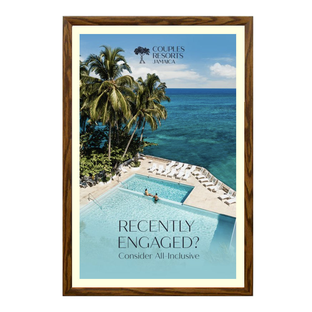 Premium 18x24 Wood Snap Frames for Posters - 2 Wide Matboard Included - Perfect for Home Decor, Office Displays & Art Gallery Exhibitions