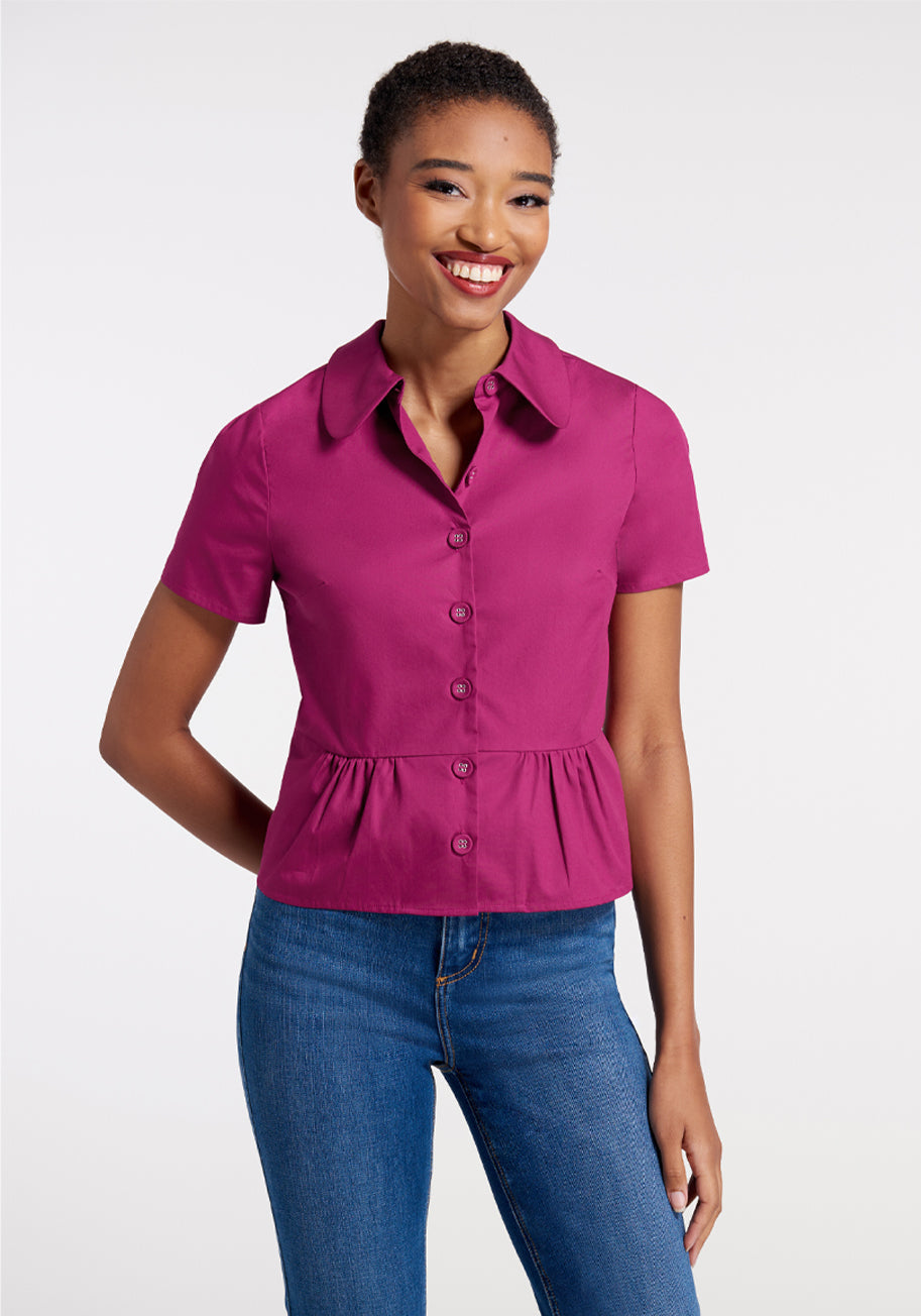 Such Sweetness Peplum Top - Flattering Women's Blouse for Casual & Party Wear | Perfect for Dates, Office & Special Occasions