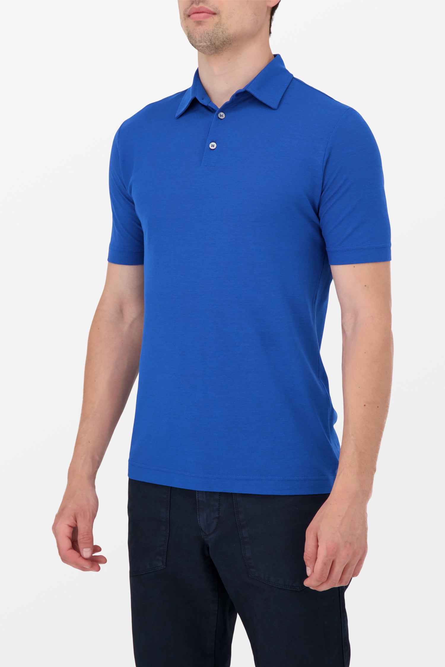 Zanone Men's Blue Polo Shirt - Comfortable & Stylish Casual Wear for Golf, Work & Everyday Outfits