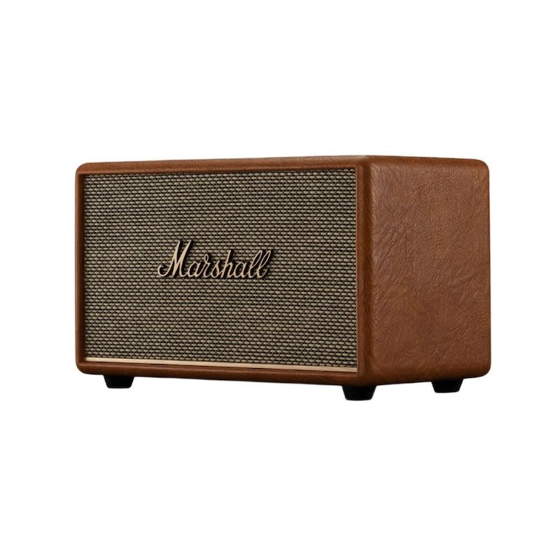 Marshall Acton III Bluetooth Speaker - Wireless Portable Speaker with Rich Bass, Multi-Room Streaming, Brown - Perfect for Home, Parties & Outdoor Adventures