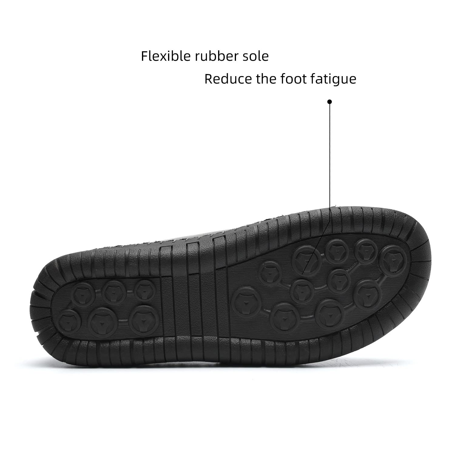 Alcubieree Men's Genuine Leather Casual Sneakers - Comfortable Lightweight Loafers for Walking, Driving & Dress Shoes (Size 7.5-13) - Perfect for Office, Travel & Everyday Wear
