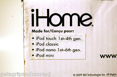iHome iH11BM Digital Alarm Clock with iPod & MP3 Player Dock - Perfect for Bedroom, Office, and Travel Use