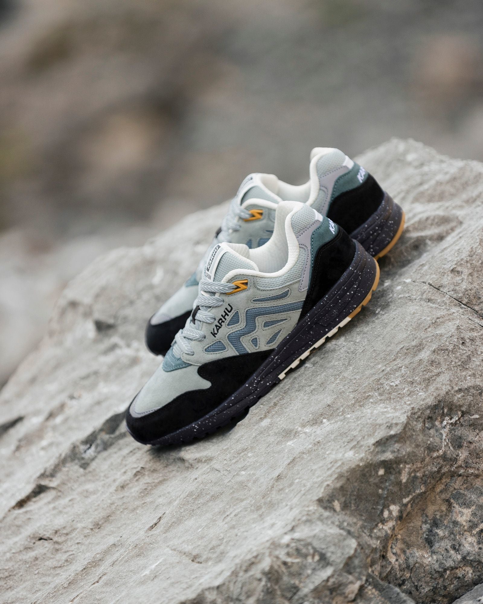 LEGACY 96 Sneakers in Jet Black & Stormy Weather Colorway - Stylish Men's Running Shoes for Gym Workouts & Casual Wear