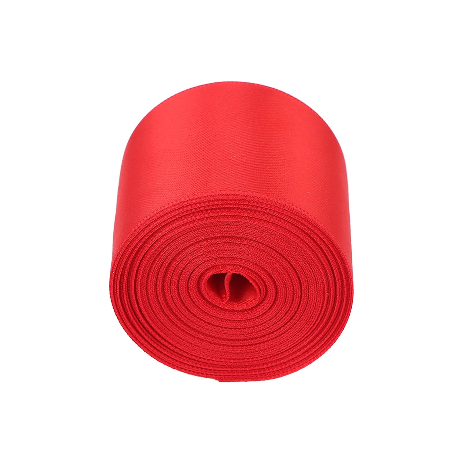 Premium 1.5 Inch DIY Satin Ribbon - Reusable & Flexible Craft Ribbon for Gift Wrapping, Hair Braiding, Wedding Decorations & DIY Projects (Red) - Perfect for Party Favors, Scrapbooking & Fashion Accessories