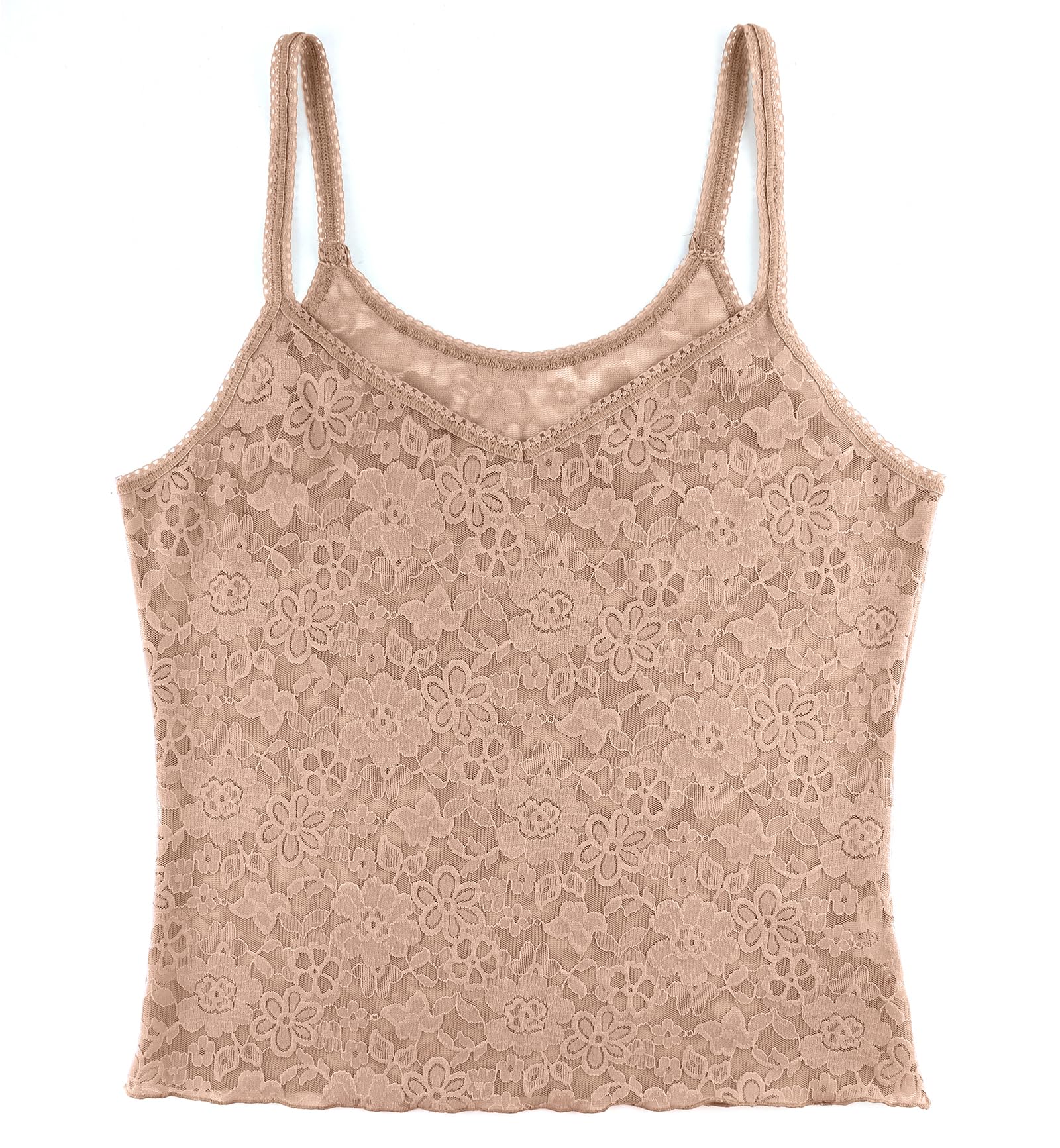 Hanky Panky Women's Daily Lace Strappy Cami Pack - Soft Comfortable Lingerie Top for Layering, Sleepwear & Everyday Wear