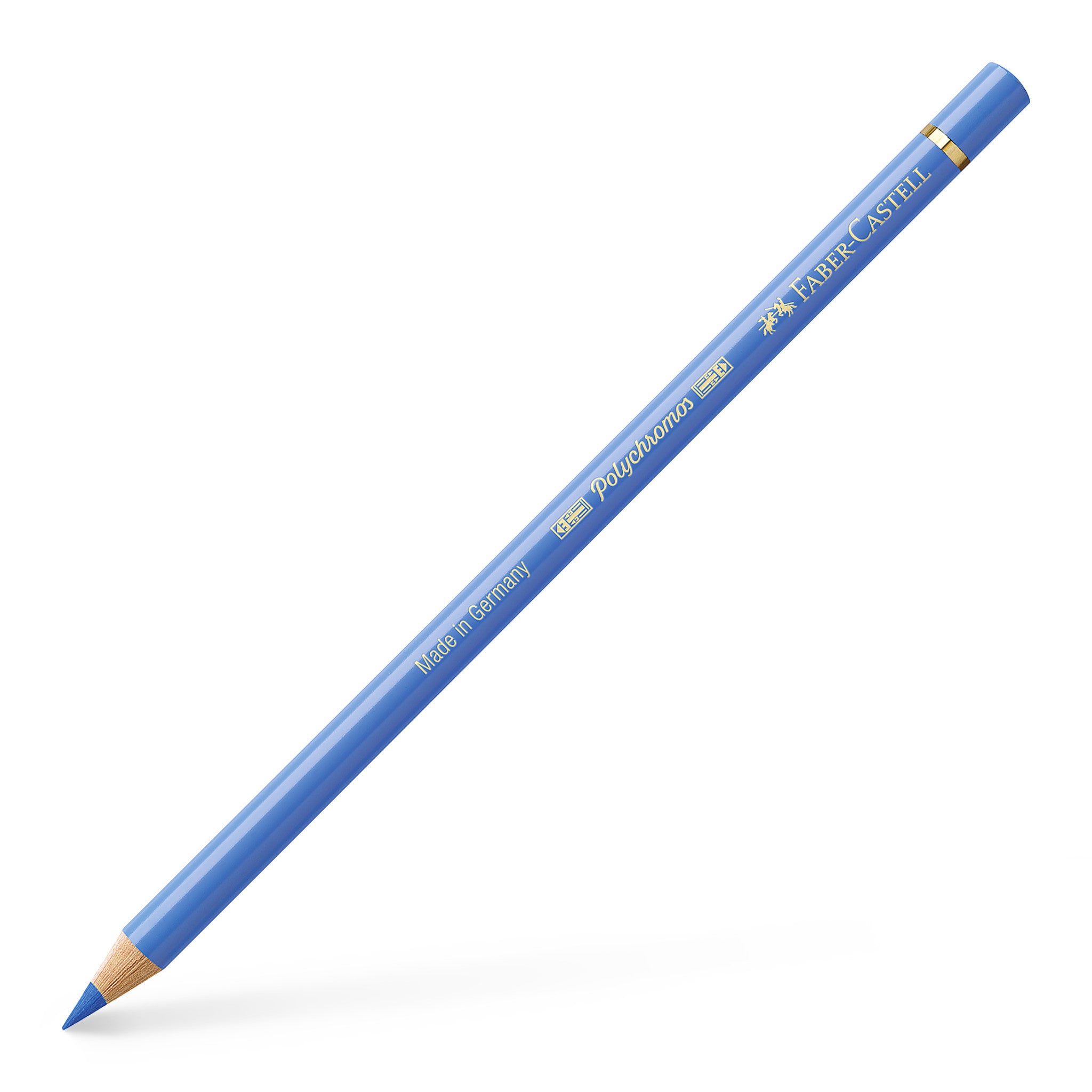 Faber-Castell Polychromos Artists' Color Pencil #140 Light Ultramarine - Professional Oil-Based Colored Pencils for Drawing, Sketching & Adult Coloring Books - Premium Art Supplies for Artists & Hobbyists