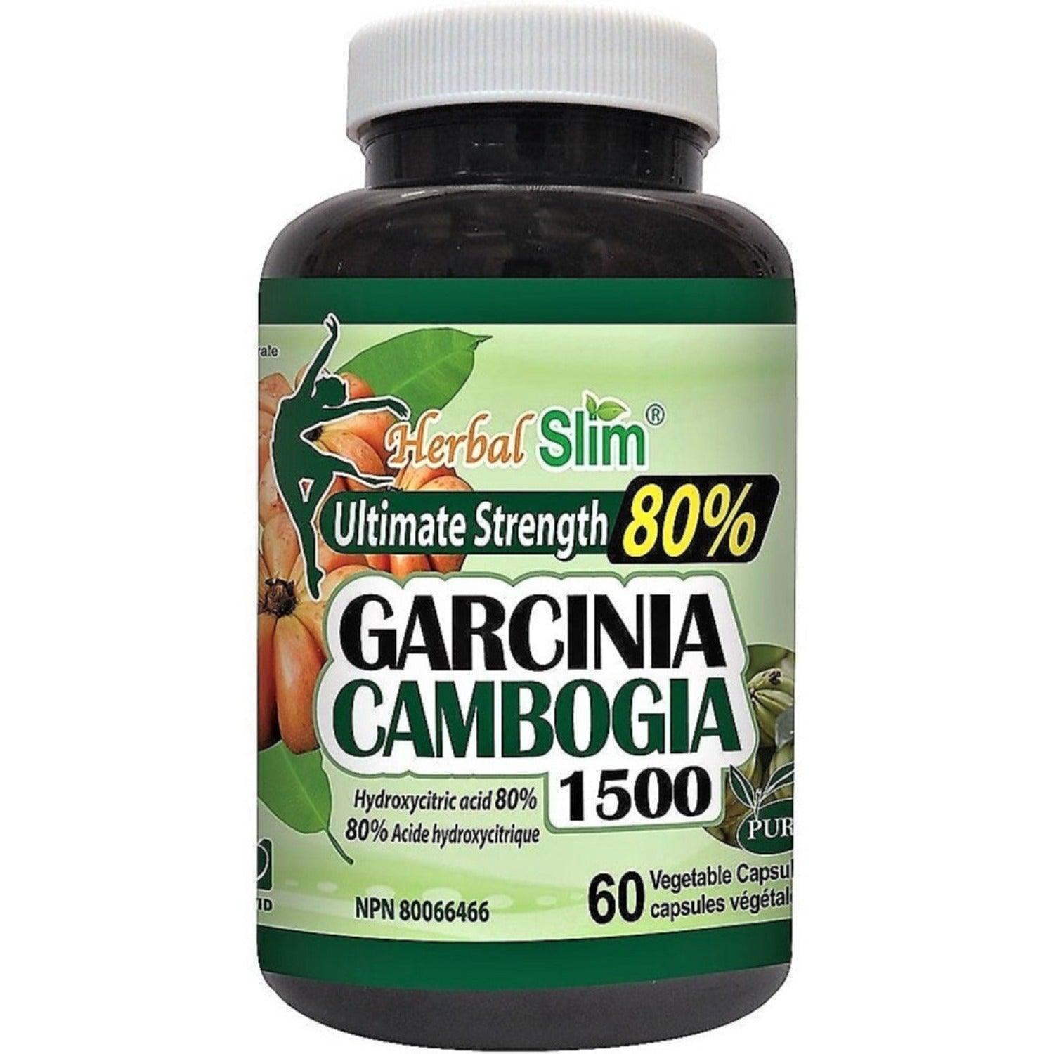 Premium Herbal Slim Garcinia Cambogia Extract 80% HCA - 60 Vegan Capsules for Weight Loss & Appetite Control - Natural Fat Burner Supplement for Women & Men - Supports Metabolism & Energy Boost