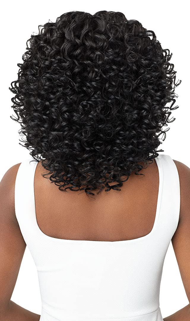 Outre Human Hair Blend Purple Pack - 3PCS BOUNCE CURL LONG (4) - Perfect for Cosplay, Halloween & Everyday Glamorous Hairstyles