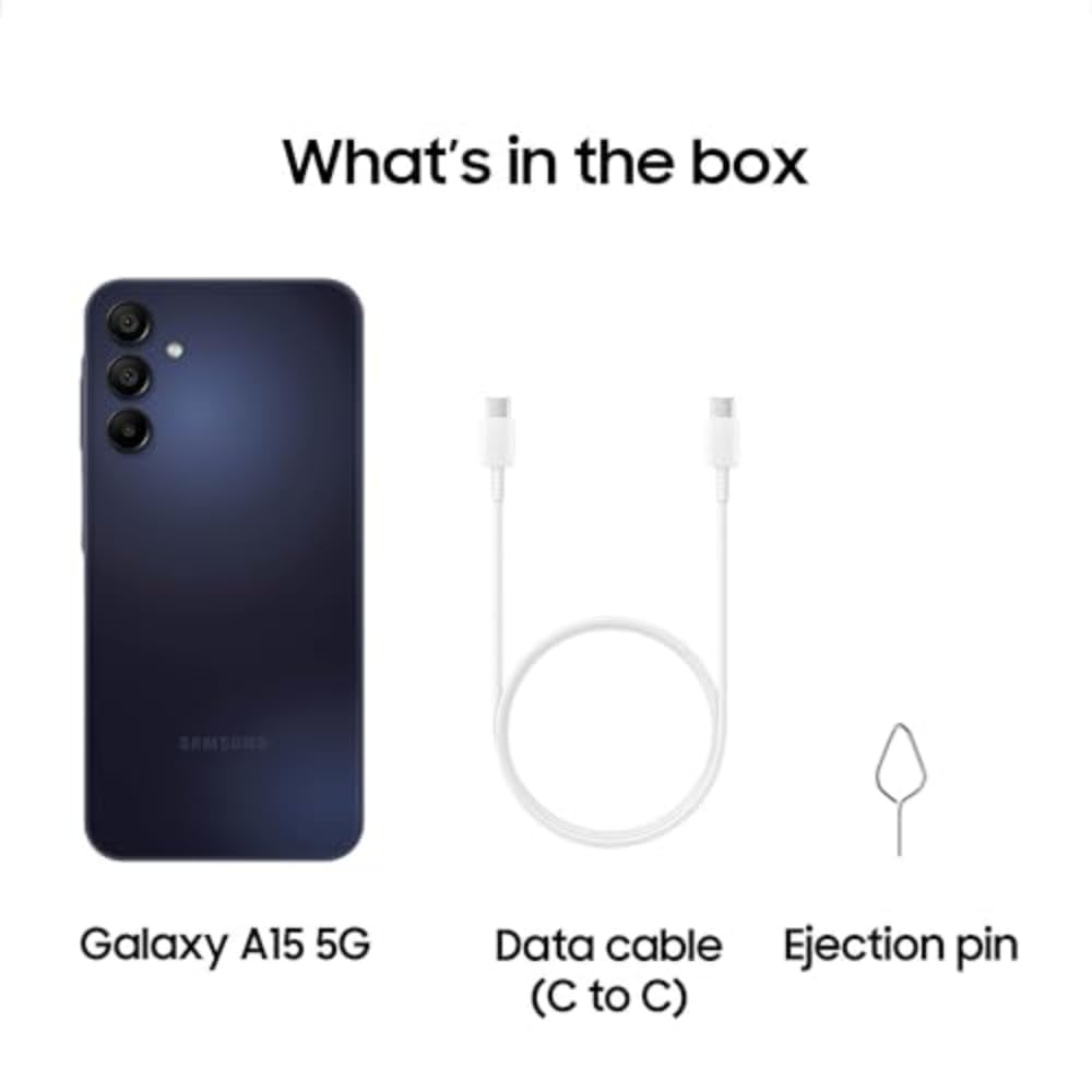 SAMSUNG Galaxy A15 5G Unlocked Smartphone (128GB, Blue Black) - 6.5