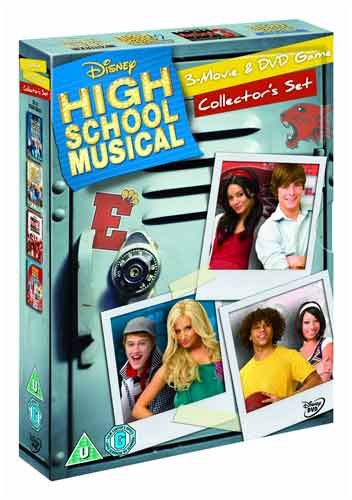 High School Musical 1-3 Complete DVD Collection with Bonus Game | English Import | Perfect for Movie Nights & Teen Parties