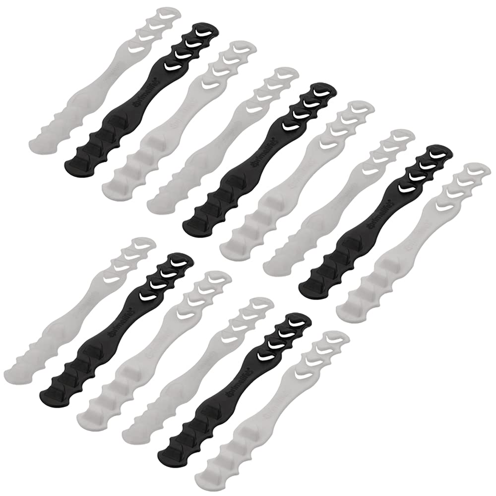 Primelife Plastic Ear Savers for Face Masks - 15 Pack Multicolor Mask Straps for Back of Head, Comfortable Mask Extenders & Hooks to Relieve Ear Pressure - Perfect for Healthcare Workers, Teachers & Daily Use