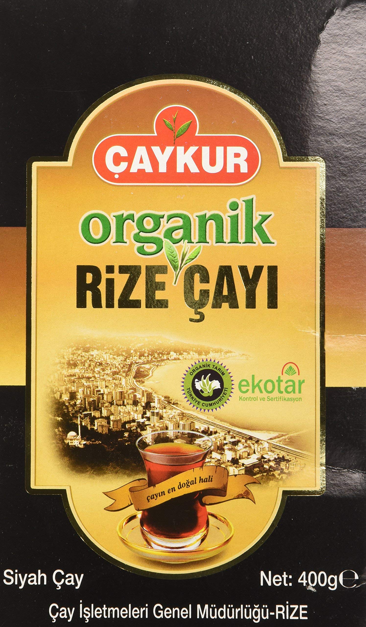 Organic Caykur Rize Tea - Premium Black Tea Set of 10 Bags | Authentic Turkish Tea for Home, Office & Gifting