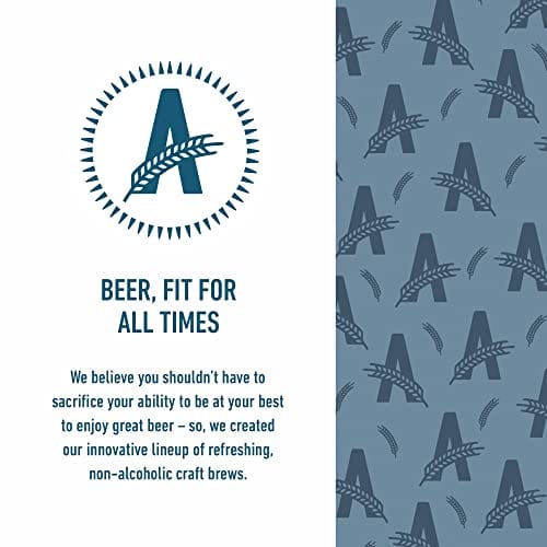Craft Non-Alcoholic Beer Variety Pack - 6 Pack (All Out, Upside Dawn, Run Wild IPA, Cerveza Atletica) | Low Calorie, Award-Winning, All Natural Ingredients | Great Tasting Alcohol-Free Beverage | 12 Fl Oz Cans | Perfect for Athletes, Healthy Lifestyle & Social Gatherings