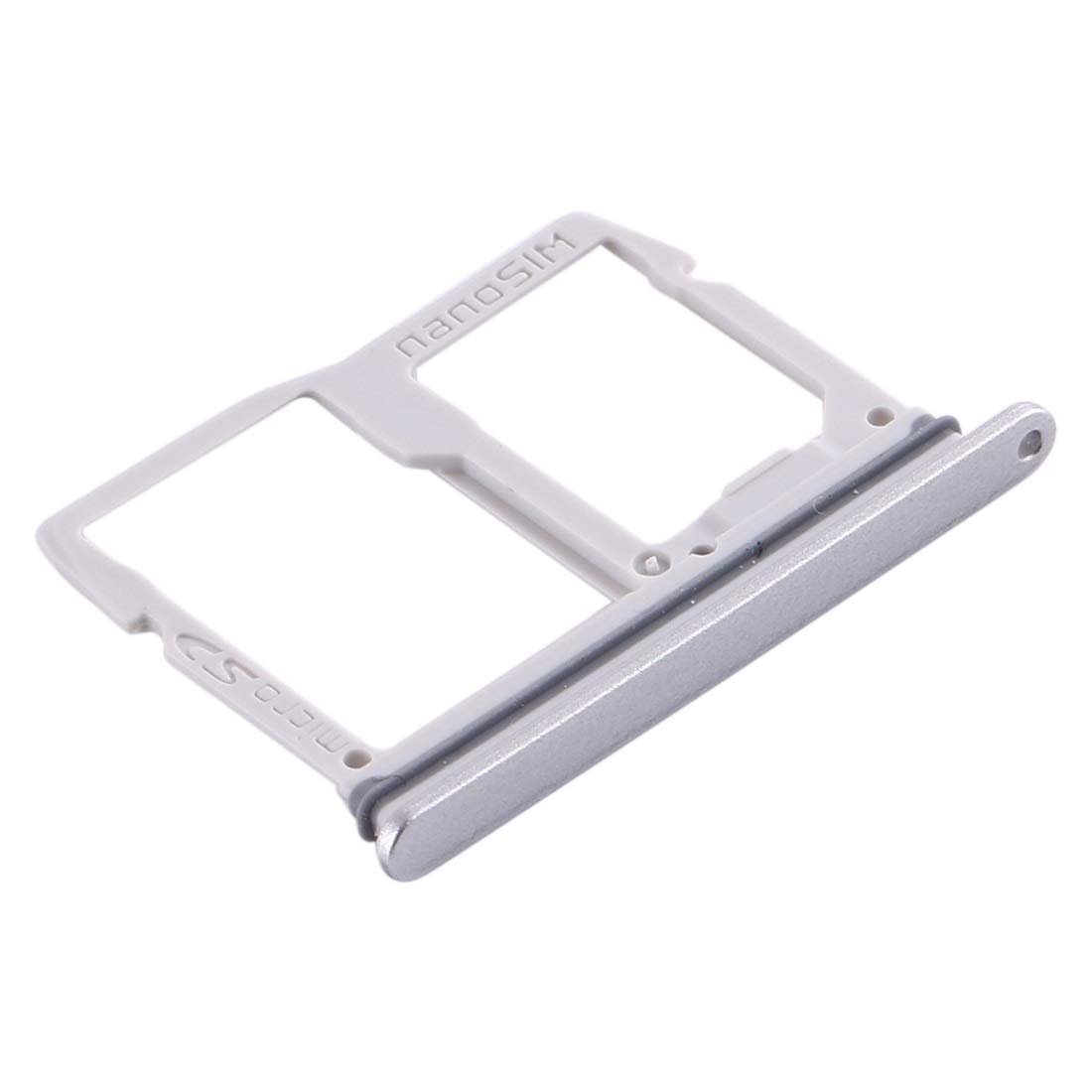 SBOTTON Replacement SIM Card Tray & Micro SD Card Tray for LG Stylo 5 / Q720 (LM-Q720MS, LM-Q720TSW, Q720CS) - Silver | Includes SIM Ejector Tool | Perfect for Phone Repair & Data Storage Expansion