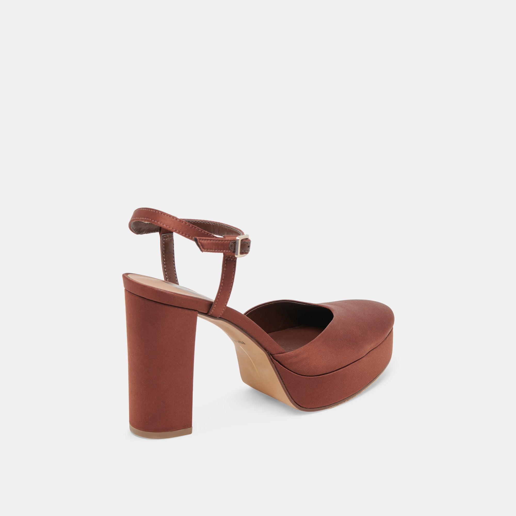 Claud Women's Chocolate Satin High Heels - Elegant Dress Pumps for Parties, Weddings & Evening Events