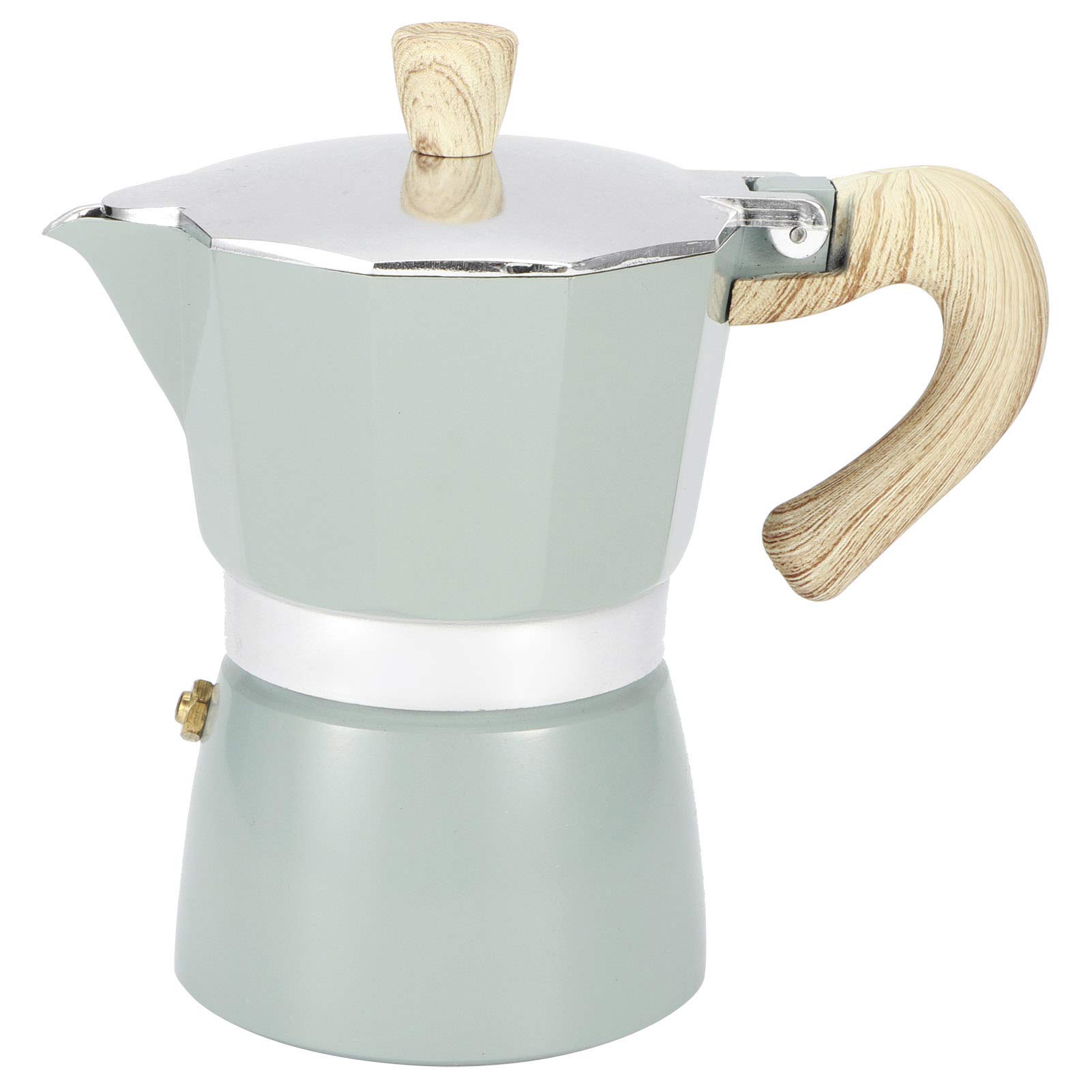 YUANJS Stovetop Coffee Maker - 300ML Aluminum Octagonal Moka Pot for Espresso, Perfect for Home & Kitchen Use | Ideal for Camping, Office & Gifts