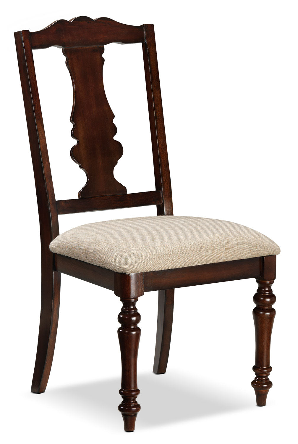 Alice Side Chair in Cherry Wood - Elegant Dining Room & Office Accent Chair for Home Decor