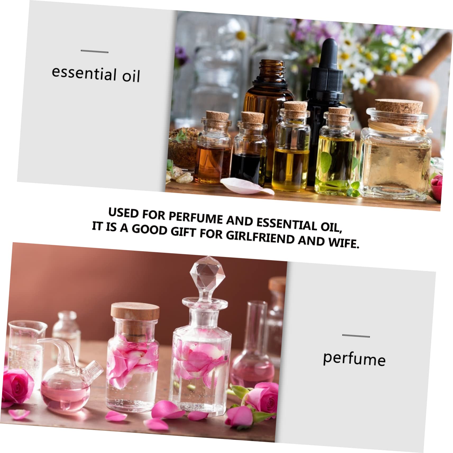 Premium 1ml Glass Essential Oil Bottles (50-Pack) - Leakproof, Durable & Travel-Friendly for Aromatherapy, DIY Beauty, Perfume Making & Skincare Products - Perfect for Home, Spa & On-the-Go Use