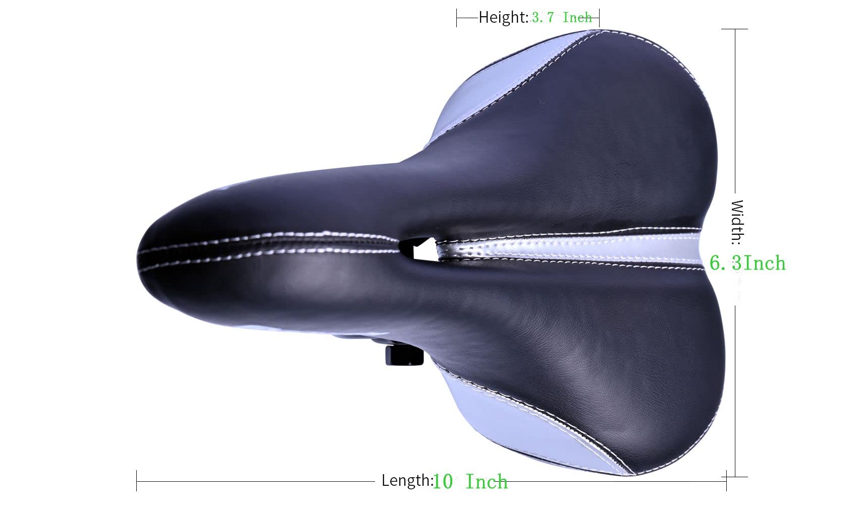 Comfortable Bike Seat for Men & Women - Wide Bicycle Saddle for Mountain, Road & Cruiser Bikes - Exercise Bike Seat Replacement - Perfect for Commuting, Cycling & Outdoor Adventures