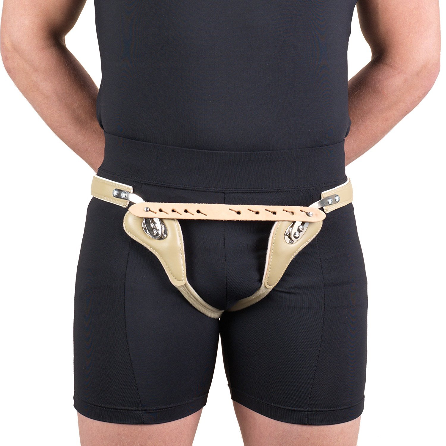 Hernia Truss Belt for Men & Women - Double Spring Support with Bilateral Compression - Adjustable 36 Inch Waist - Comfortable Groin Support for Hernia Relief - Ideal for Daily Activities, Workouts & Recovery