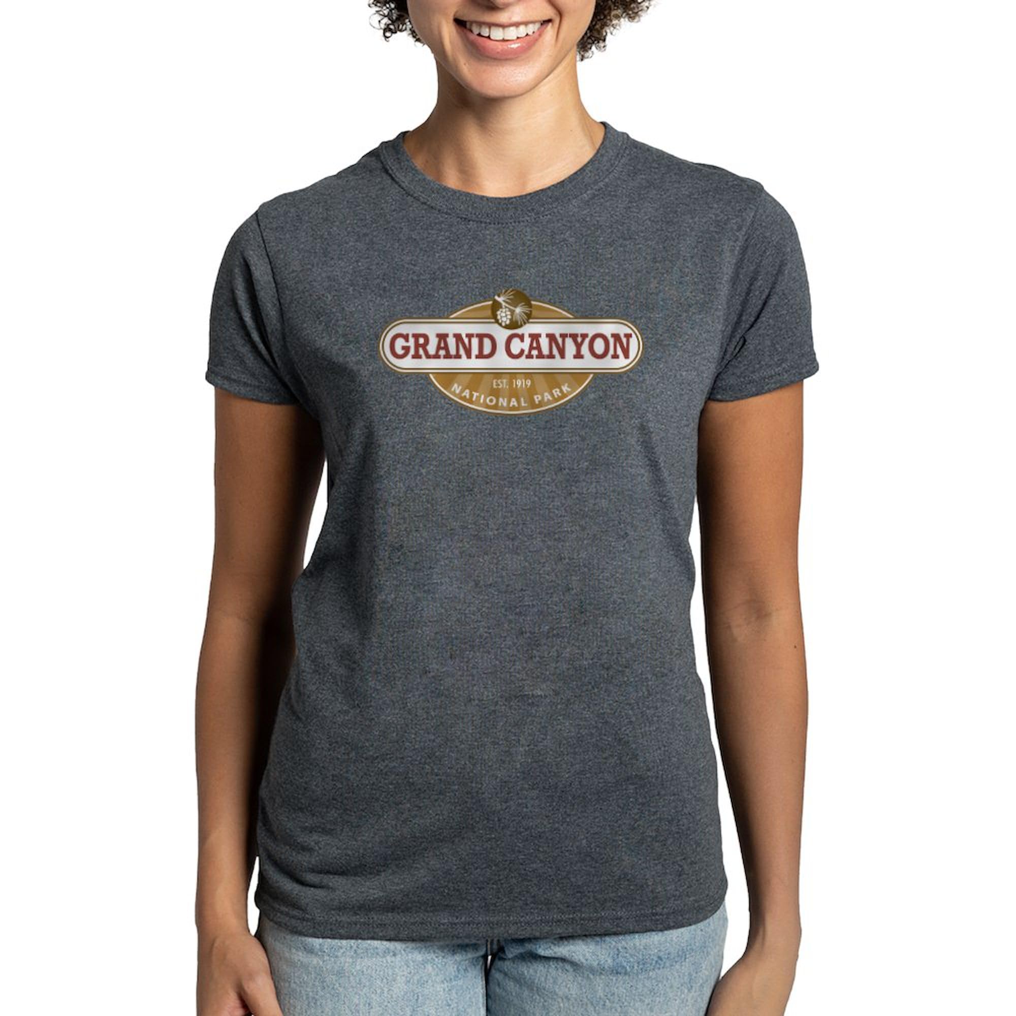 Grand Canyon National Park Women's Cotton Dark T-Shirt | Comfortable & Stylish Casual Wear for Hiking, Travel & Outdoor Adventures