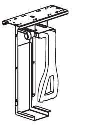 Workrite Vertical CPU Holder #900 - Space-Saving Desktop Organizer for Computers & Workstations | Perfect for Office, Home & Gaming Setups