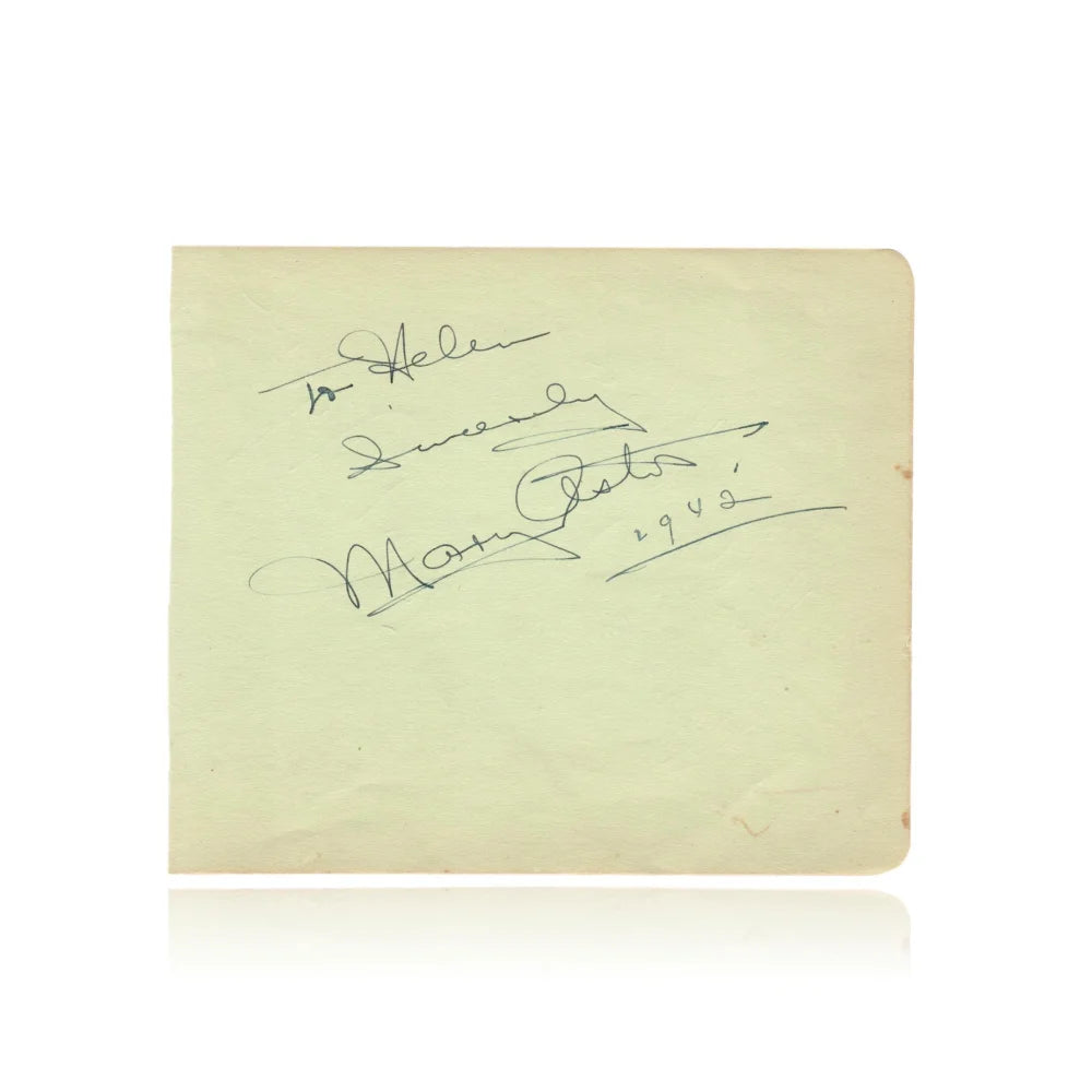 Errol Flynn Hand Signed Album Page Cut with JSA COA - Authentic Autograph from Robin Hood Hollywood Star - Perfect for Collectors, Memorabilia Displays & Film History Enthusiasts