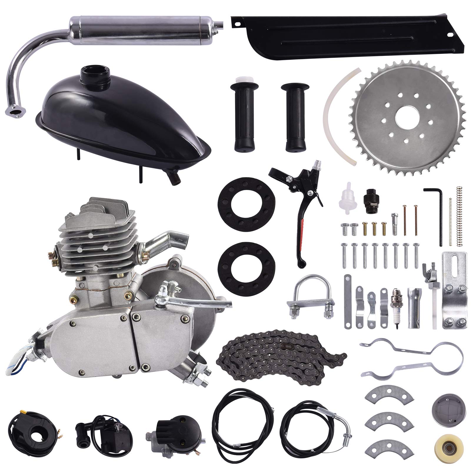 80cc Bicycle Motor Kit - Gas Powered Bike Engine Conversion Kit for Adults - Perfect for Commuting, Off-Roading & DIY Projects