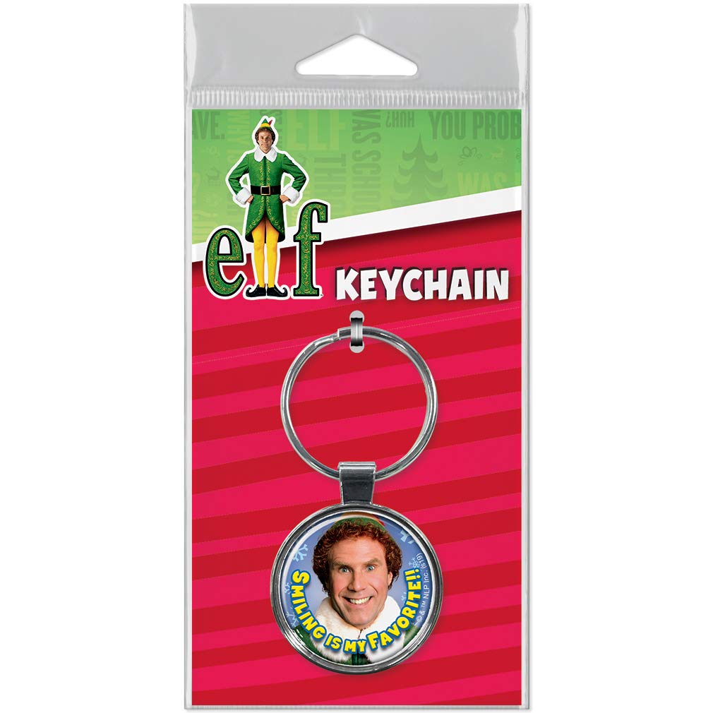 Elf Movie Keychain - 'Smiling is My Favorite!' 1.5
