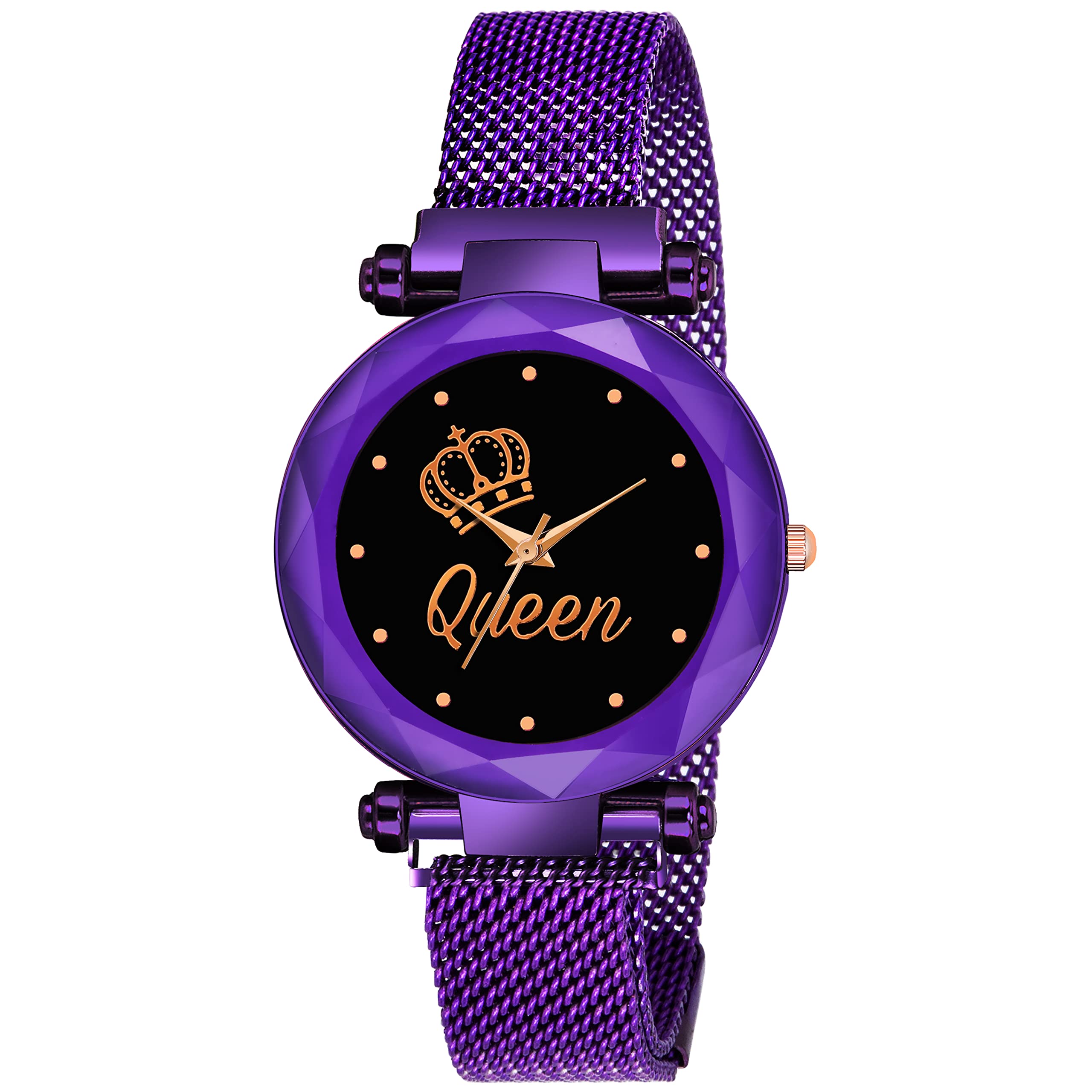 MIVAAN Analog Queen Taj Dial Luxury Magnetic Strap Watch for Women & Girls - Perfect for Formal Events, Office Wear & Special Occasions