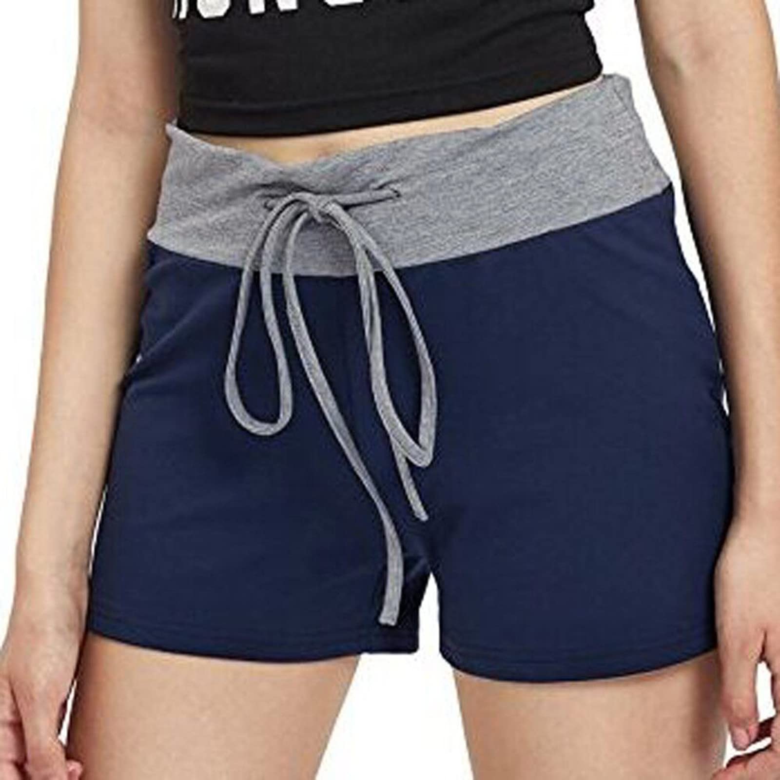 WOCACHI Women's High Waist Yoga Shorts - Velvet Butt Lift for Sports & Summer