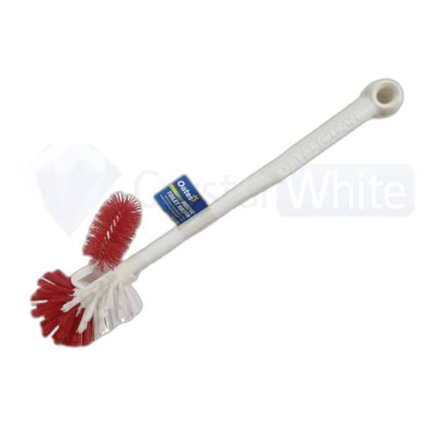 Oates Industrial Toilet Rim Brush - Heavy Duty Stainless Steel Toilet Bowl Cleaner for Commercial & Home Use - Perfect for Bathroom, Kitchen, and Hard-to-Reach Areas Cleaning