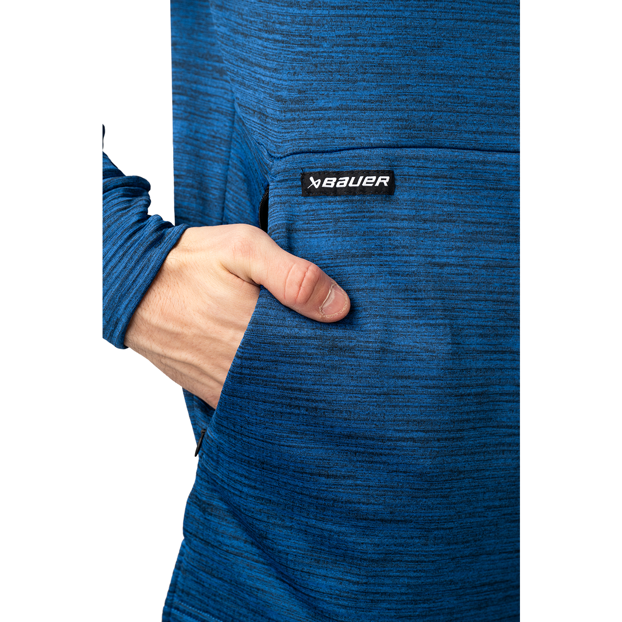 Bauer FLC Mock Neck Long Sleeve Shirt for Men - Comfortable Hockey Practice & Casual Wear - Senior Hockey Jersey for Training & Street Style