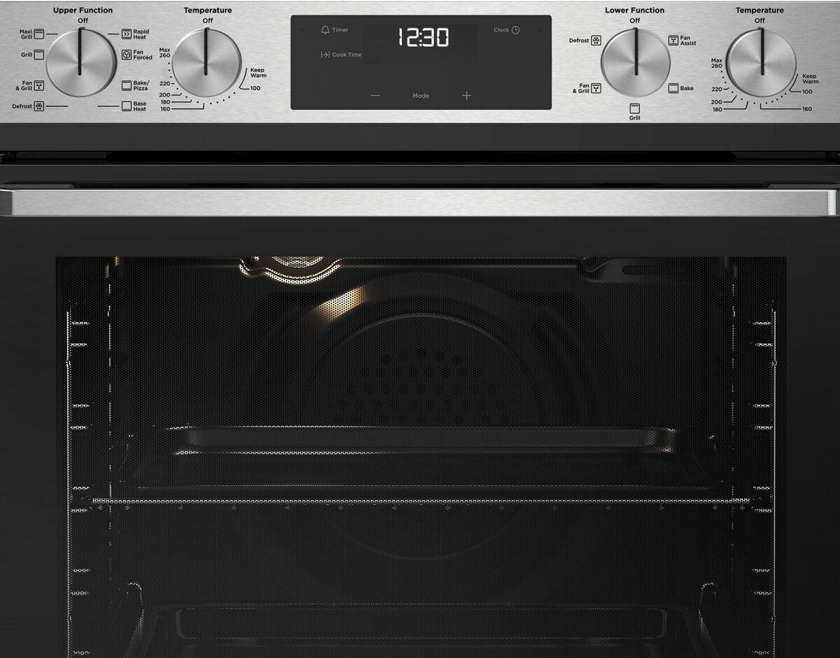 Westinghouse 60cm Stainless Steel Double Oven with Multi-Function - WVE6525SD | Perfect for Baking, Roasting & Family Cooking