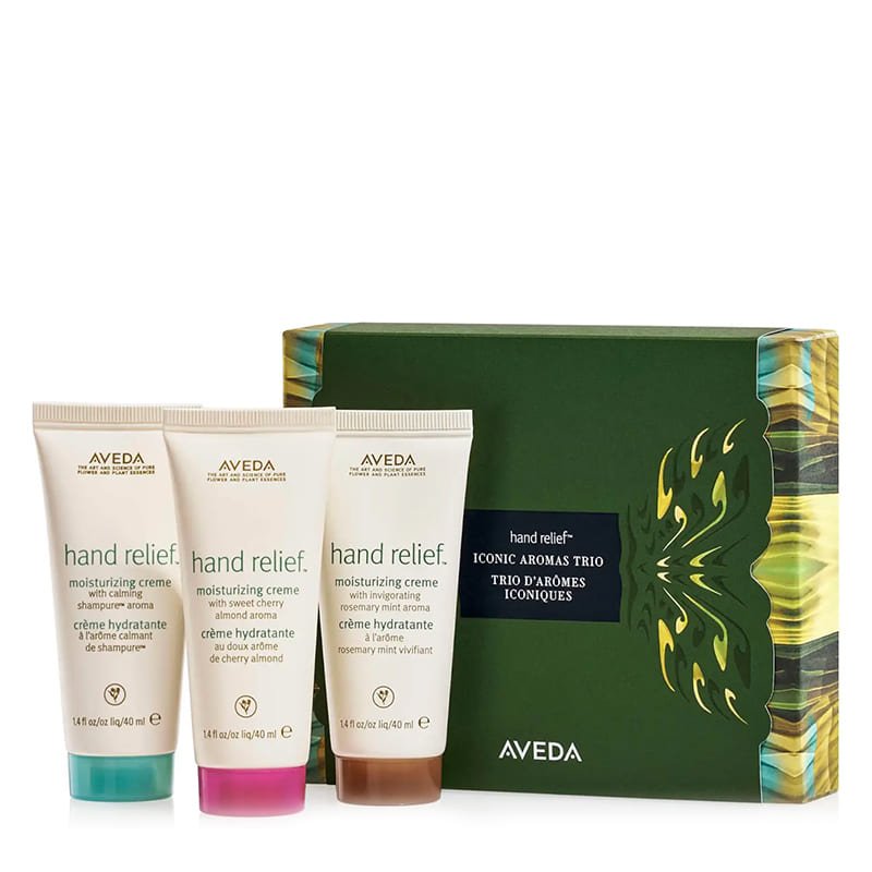 Aveda Hand Relief Iconic Aromas Trio Gift Set - Moisturizing Hand Cream Trio with Lavender, Rosemary & Citrus Scents | Perfect for Gifting, Spa Days & Self-Care Rituals