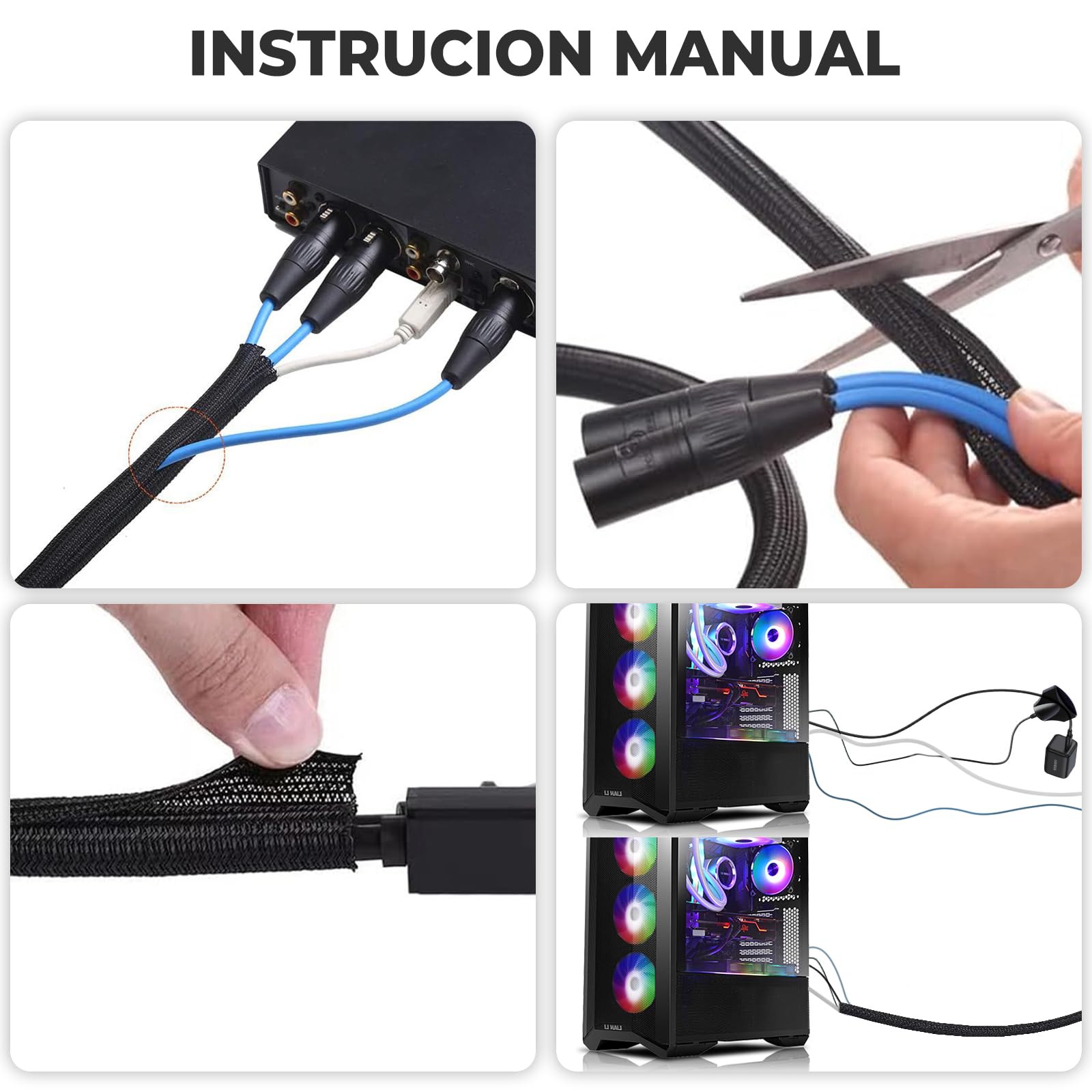 2 Pack Black Under Desk Cable Management Tray - 15.7