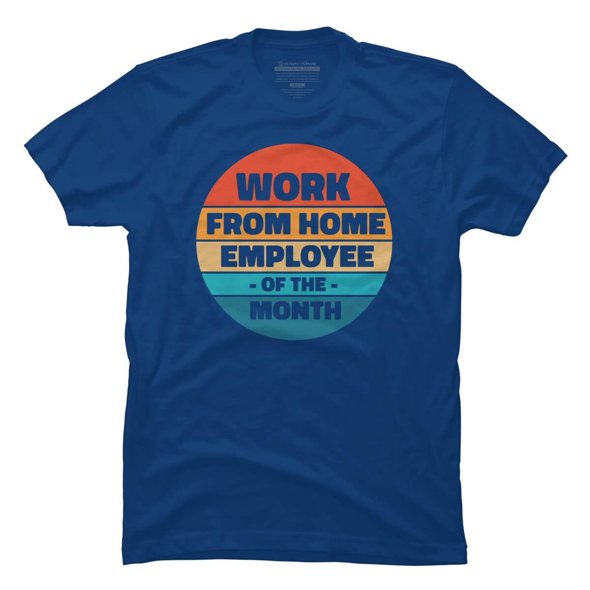 RandomDudeArt Employee of The Month Graphic T-Shirt for Men - Comfortable Cotton Home Office & Work Apparel - Perfect for Casual Wear, Gifts & Workplace Humor