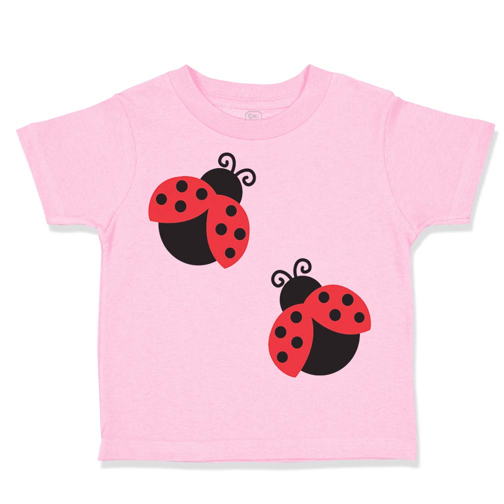 Adorable Black & Red Ladybug Toddler T-Shirt - Funny Bug Print Tee for Boys & Girls (Ages 2-4) | Perfect for Playdates, Birthday Parties & Cute Photo Ops