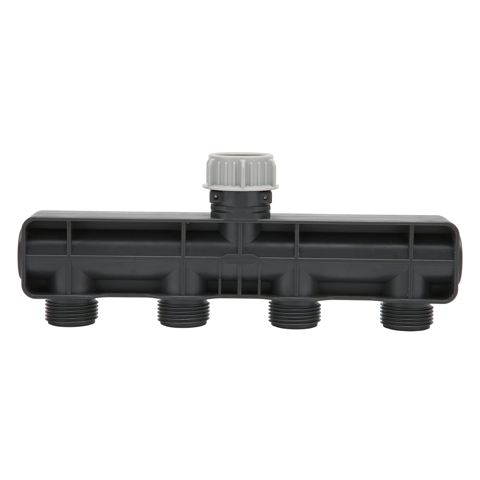 4-Way Garden Hose Splitter Connector - Female & Male Thread Water Splitter Valve for Irrigation, Patio, Farm & Outdoor Use