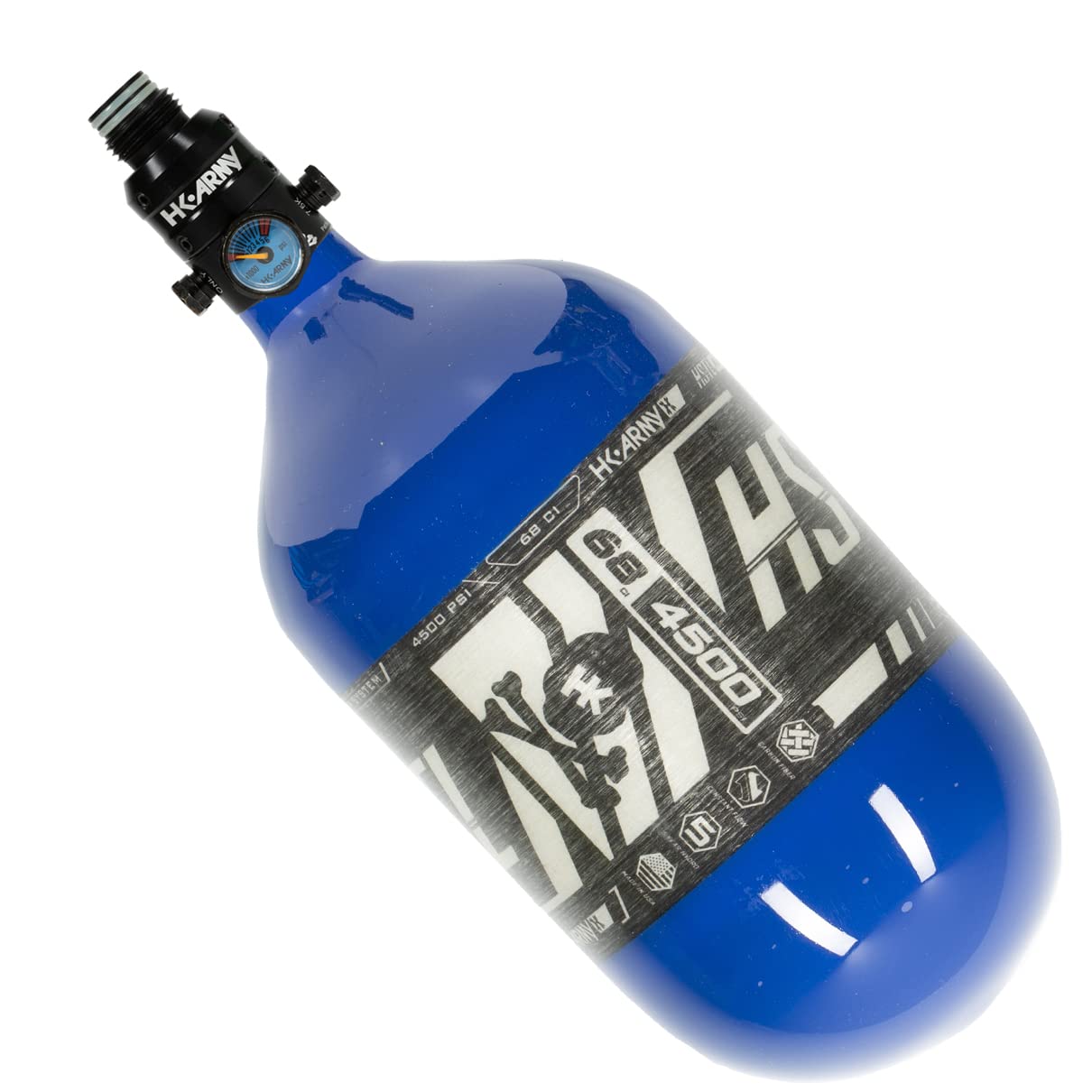 HK Army HSTL V2 Pro HPA Paintball Air Tank - 68/4500 Carbon Fiber with Ninja Pro Regulator | Lightweight & High-Performance for Tournament & Woodsball Scenarios