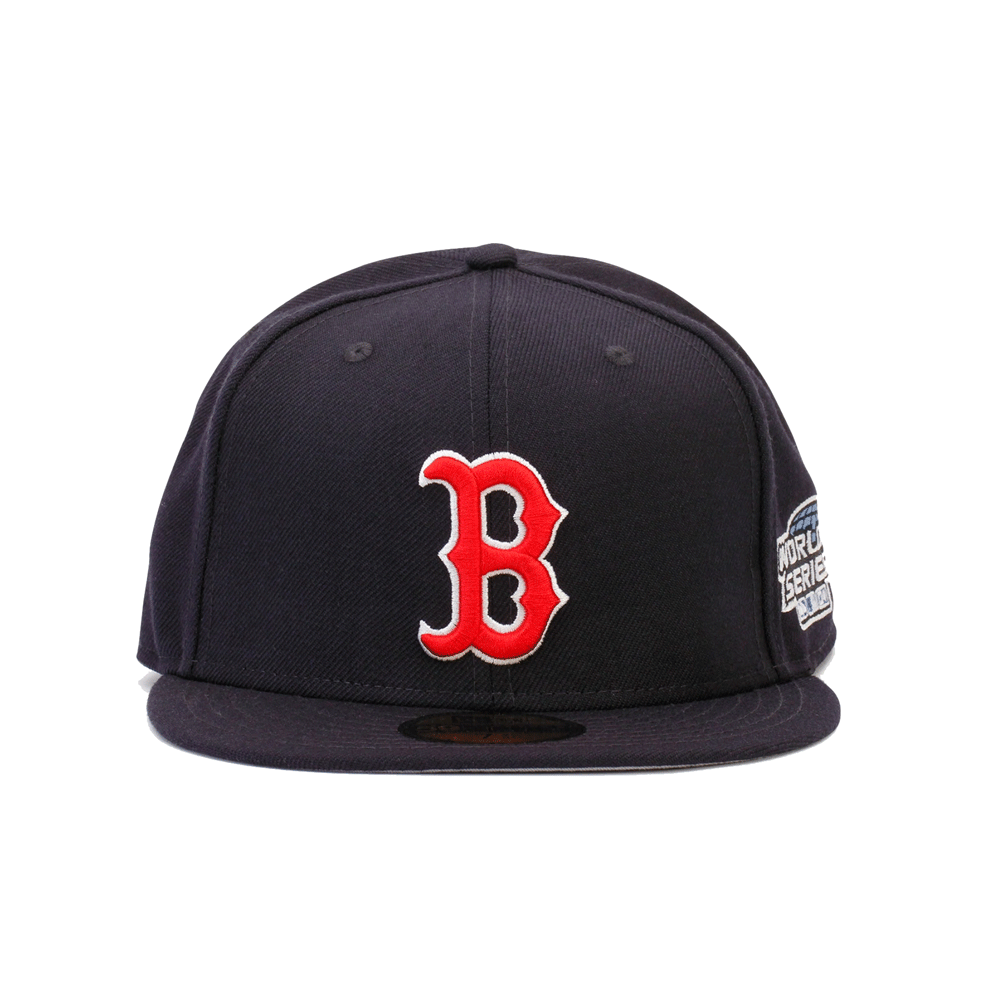 Boston Red Sox 2004 World Series Fitted Hat - Official MLB Baseball Cap for Men & Women - Perfect for Baseball Games, Sports Events & Casual Wear